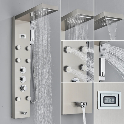 Colonne de douche hydromassante affichage numérique