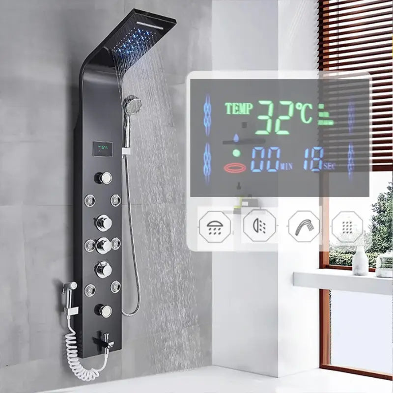 Colonne de douche hydromassante avec jets