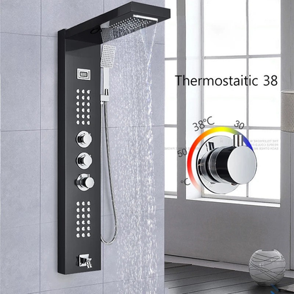 Colonne de douche hydromassante écran