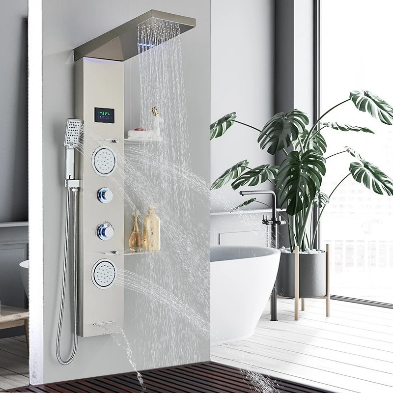 Colonne de douche hydromassante robinet cascade