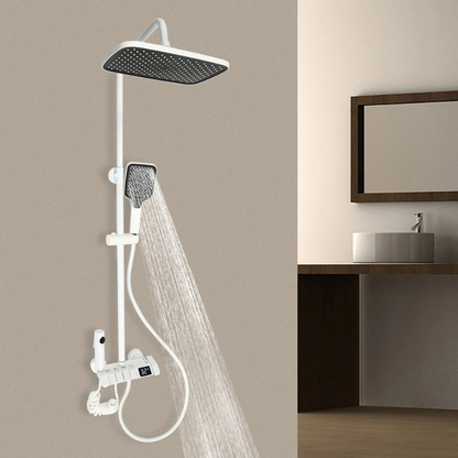 Colonne de douche pluie blanche