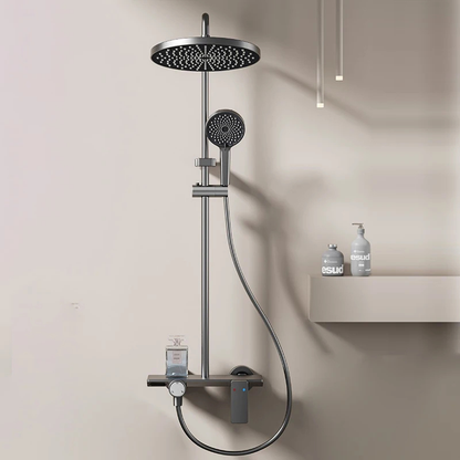 Colonne de douche pour baignoire avec commande rotative