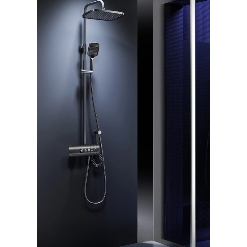 Colonne de douche thermostatique avec affichage numérique