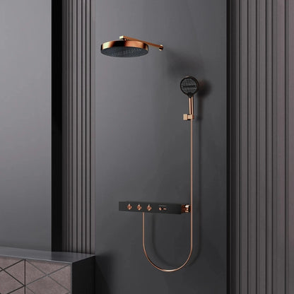 Colonne de douche thermostatique ciel de pluie