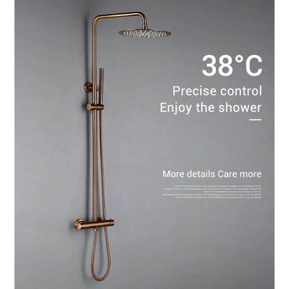 Colonne de douche thermostatique réglable en hauteur
