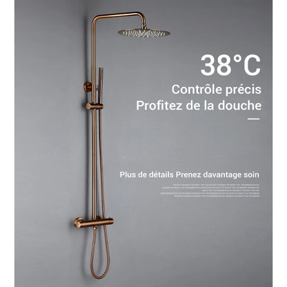 Colonne de douche avec mitigeur pluie