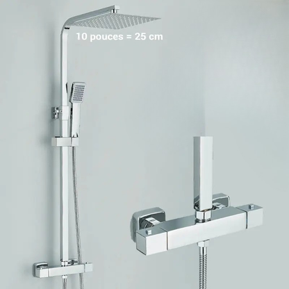 Colonne de douche en inox chrome