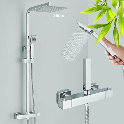 Colonne de douche thermostatique chrome