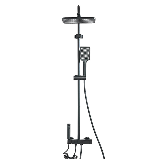 Colonne de douche noire intelligente