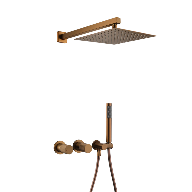 Colonne de douche laiton sensation pluie