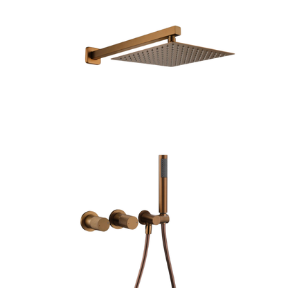 Colonne de douche laiton sensation pluie