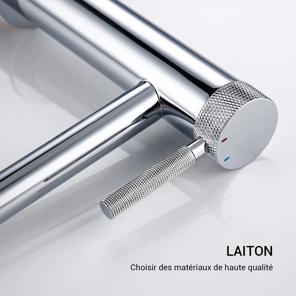 Mitigeur lavabo chrome