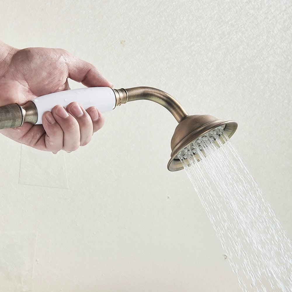 Pommeau de douche anti calcaire rétro