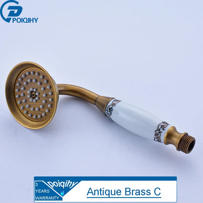 Pommeau de douche anti calcaire rétro