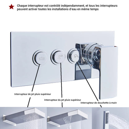 Mitigeur douche 3 fonctions