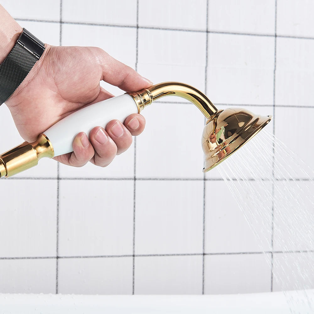 Pommeau de douche anti calcaire rétro