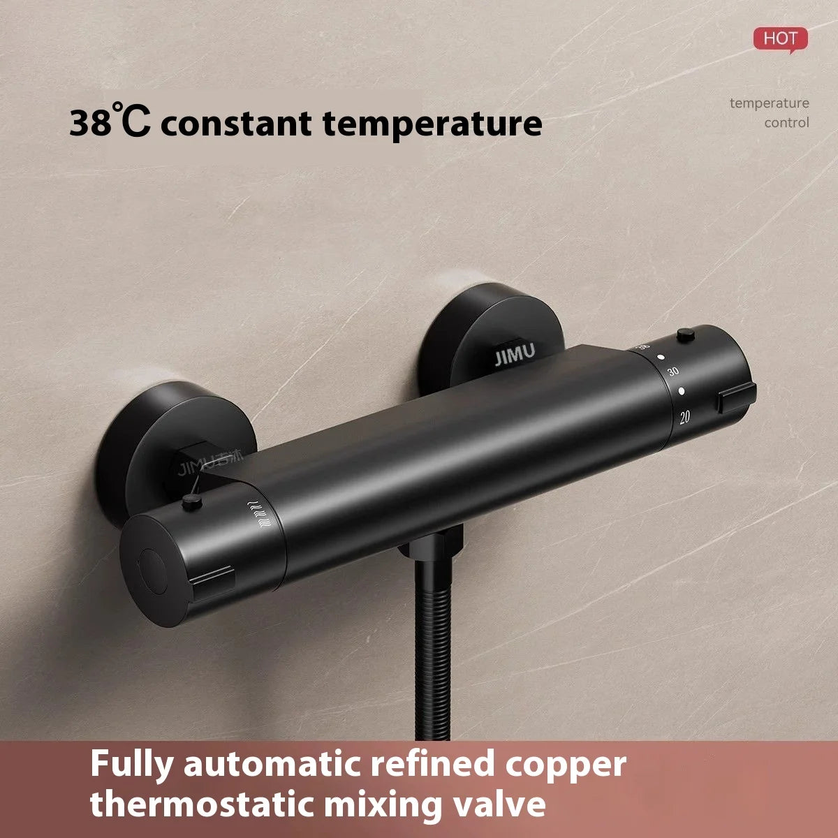 Mitigeur douche noir