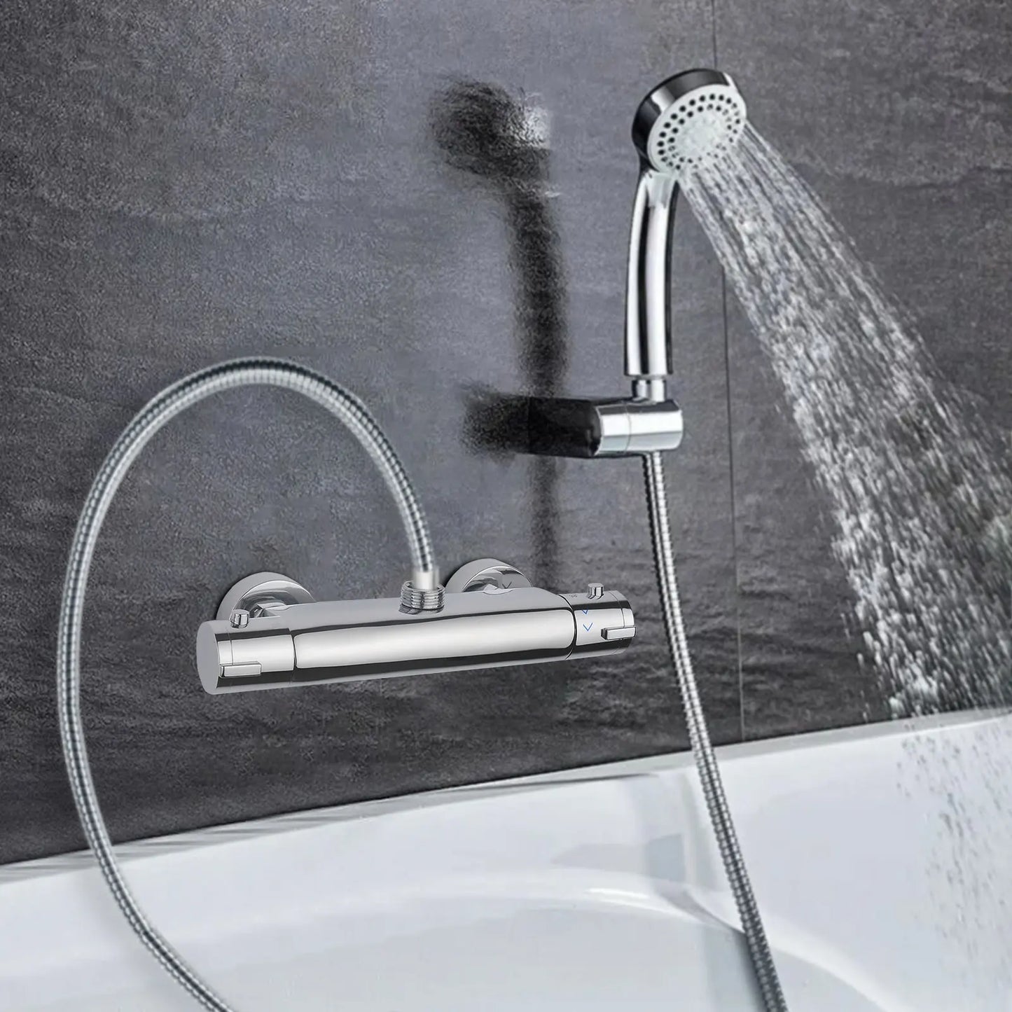 Mitigeur thermostatique bouton sécurité