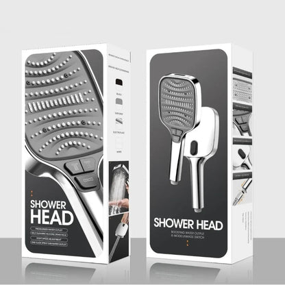 Pommeau de douche anti calcaire avec bouton