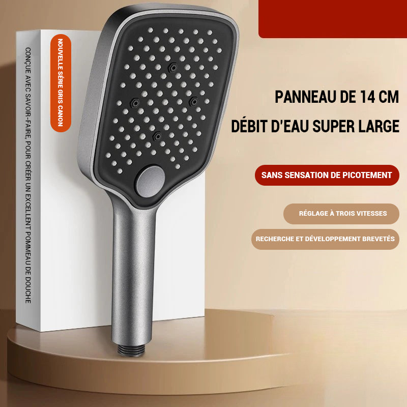 Pommeau de douche anti calcaire large