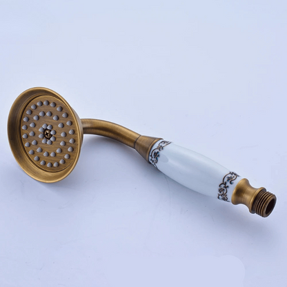 Pommeau de douche anti calcaire rétro