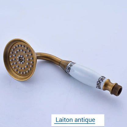 Pommeau de douche anti calcaire rétro