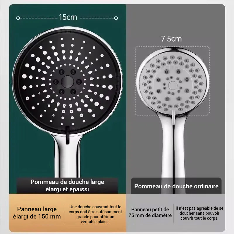 Pommeau de douche haute pression multi jet