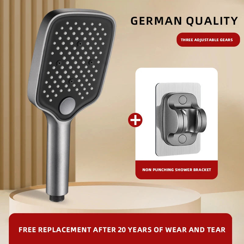 Pommeau de douche anti calcaire large