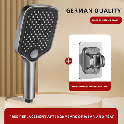 Pommeau de douche anti calcaire large