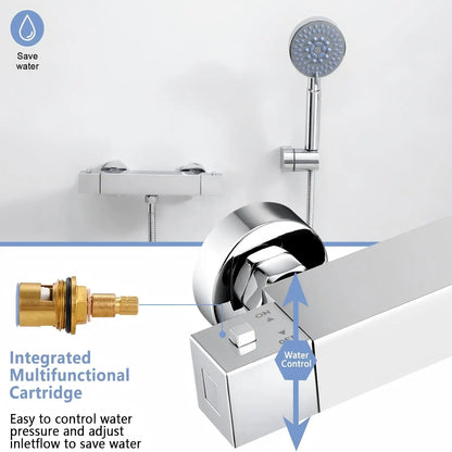 Mitigeur thermostatique carré