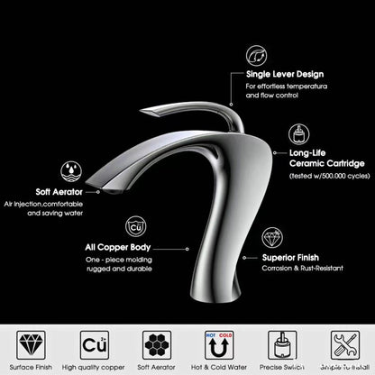 Mitigeur lavabo design