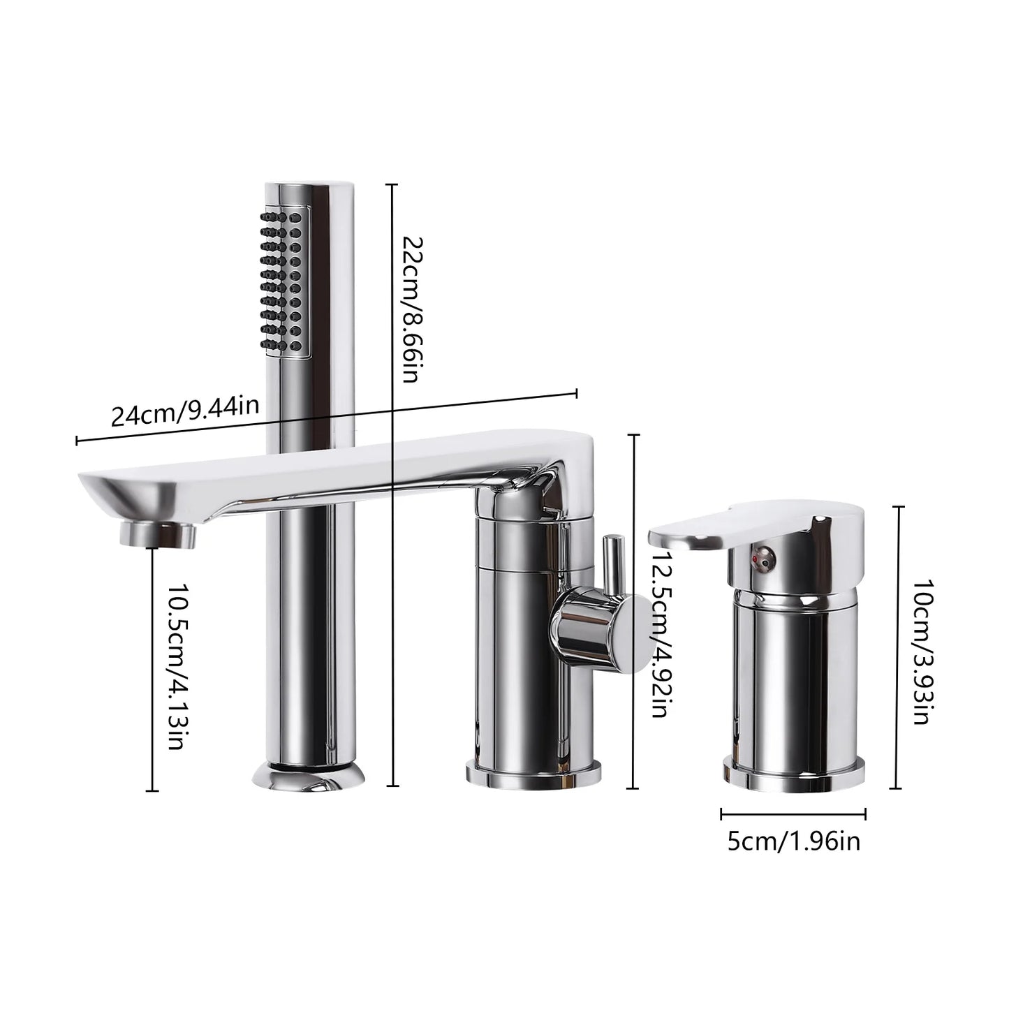 Mitigeur baignoire 3 trous
