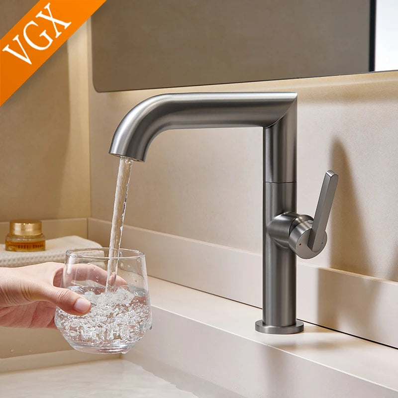 Mitigeur lavabo rotatif