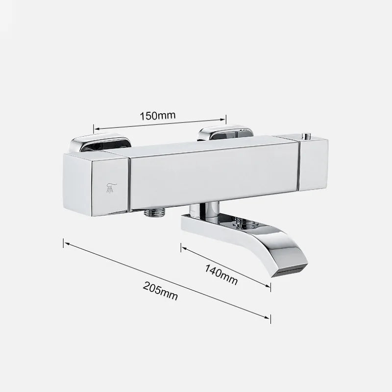 Mitigeur baignoire carré