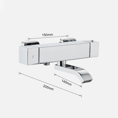 Mitigeur baignoire carré