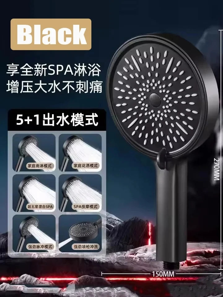 Pommeau de douche haute pression multifonction