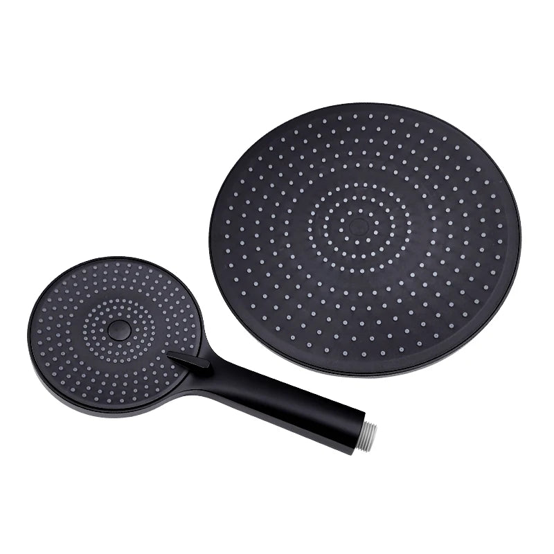 Pommeau de douche anti calcaire noir