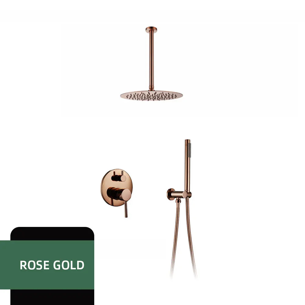 Colonne de douche encastrable bras de plafond