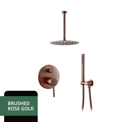 Colonne de douche encastrable bras de plafond