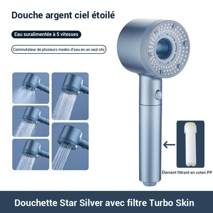Pommeau de douche anti calcaire filtre