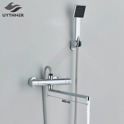 Mitigeur thermostatique bec long