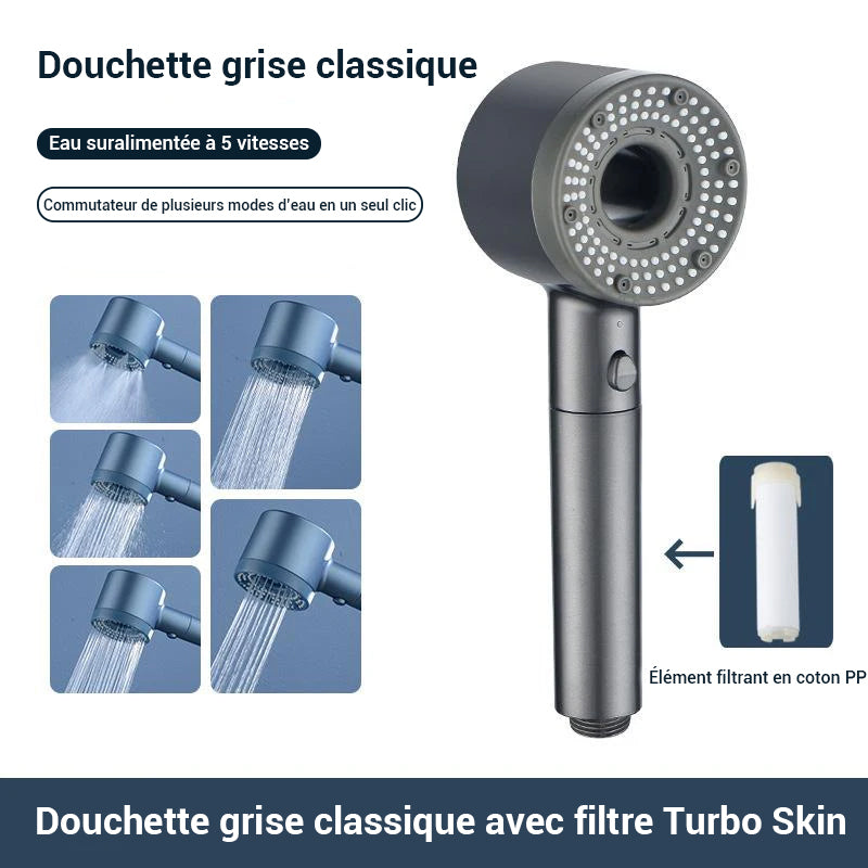 Pommeau de douche anti calcaire filtre