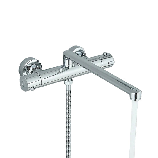 mitigeur thermostatique mural bec haut