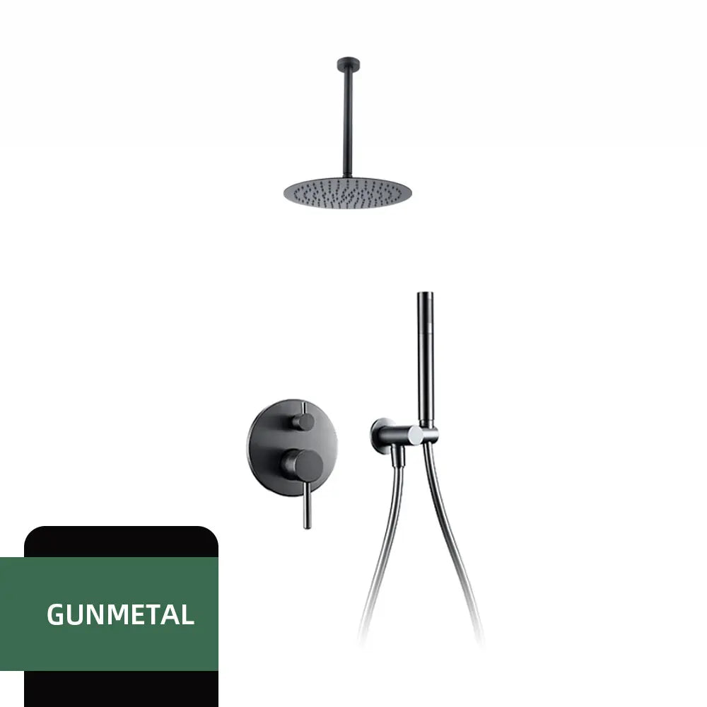 Colonne de douche encastrable bras de plafond