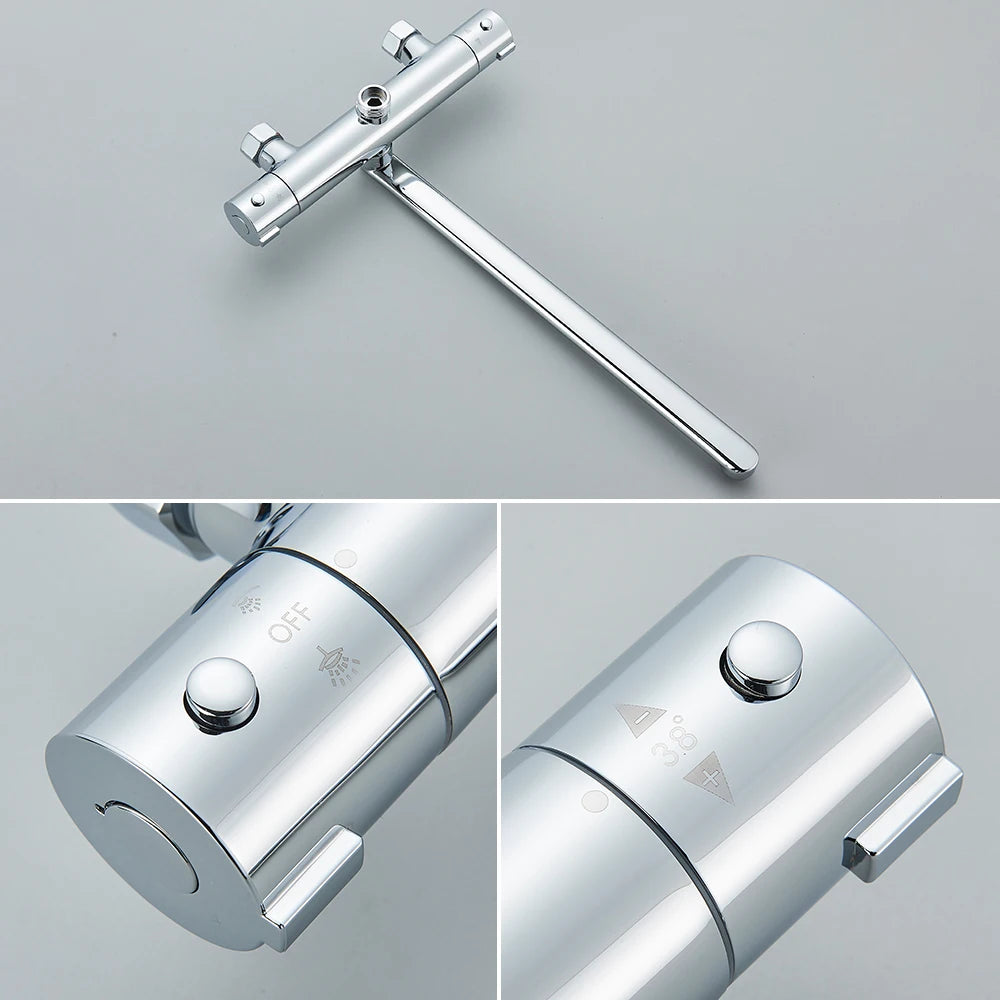 Mitigeur thermostatique bec long