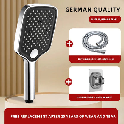 Pommeau de douche anti calcaire large