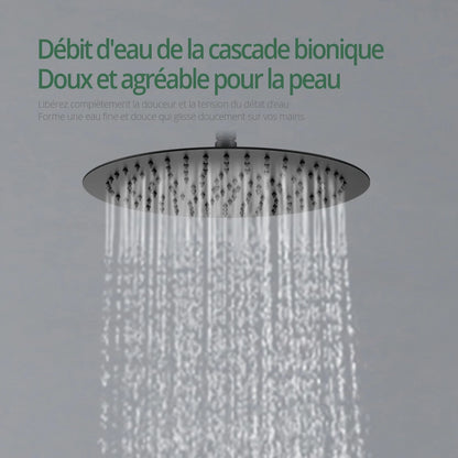 Colonne de douche encastrable bras de plafond
