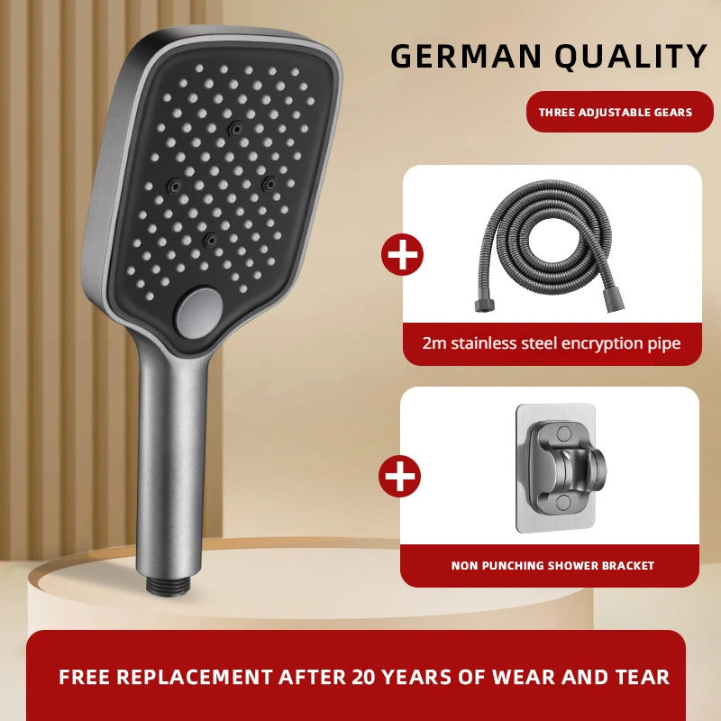 Pommeau de douche anti calcaire large