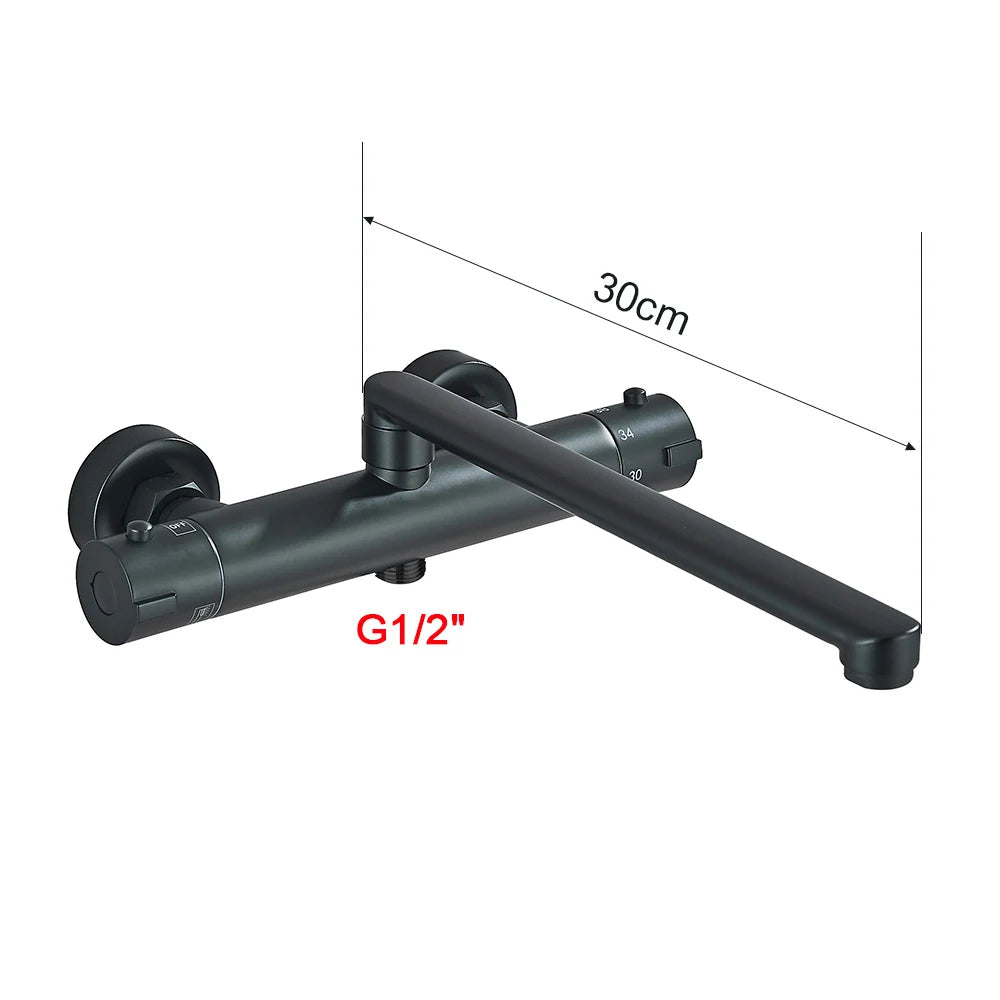 mitigeur thermostatique mural bec haut