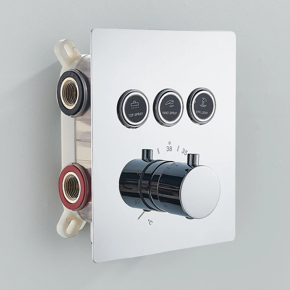 Mitigeur douche bouton poussoir